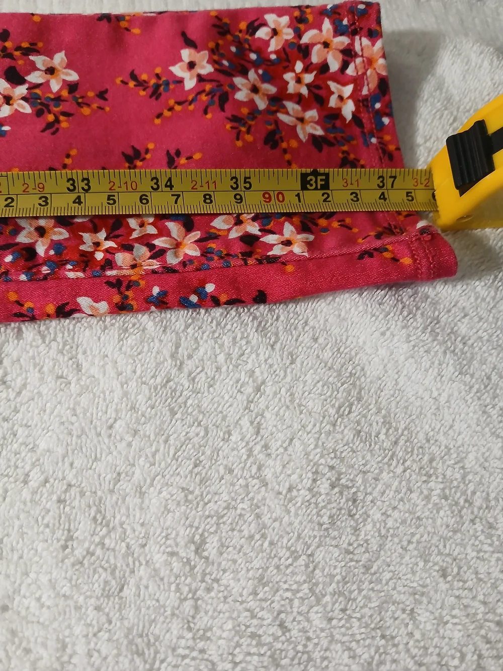 Old Navy Youth Girls Adjustable Waist Hot Pink Floral Stretch Jeans 16 Regular